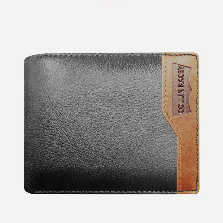 Herren Retro Bifold Kurze Geräumige Leder Geldbörse Multi Style Optionals