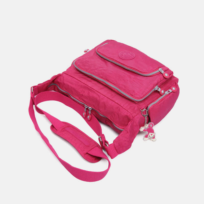 Umhängetasche für Damen, leicht, mehrere Taschen, lässige Schultertasche aus Segeltuch