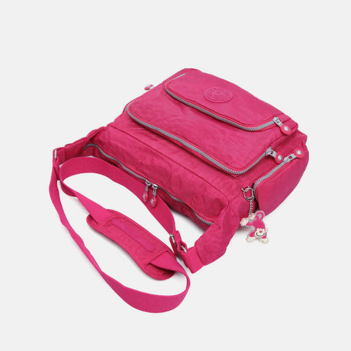 Umhängetasche für Damen, leicht, mehrere Taschen, lässige Schultertasche aus Segeltuch