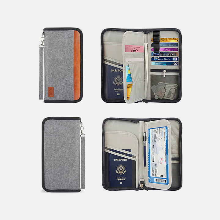 RFID-Pass-Tickethalter für die Reise Tragbare wasserdichte Brieftasche
