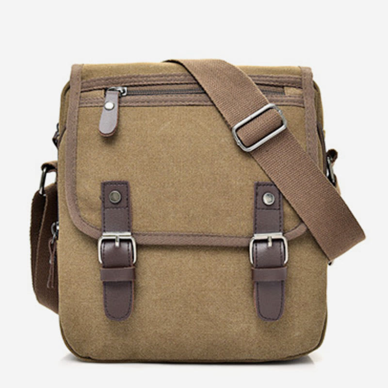 Umhängetasche für Herren, Retro-Canvas-Business-Umhängetasche