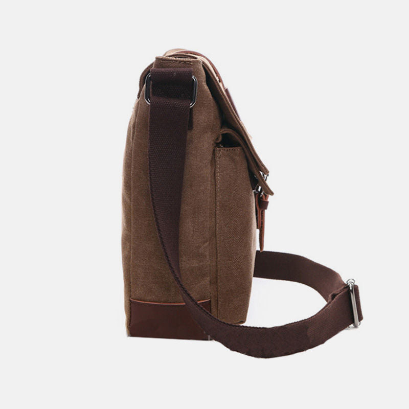 Retro Business Messenger Bag mit mehreren Taschen
