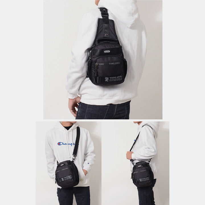 Schultertasche für Herren, multifunktionaler, lässiger Umhängerucksack für Outdoor-Sportarten