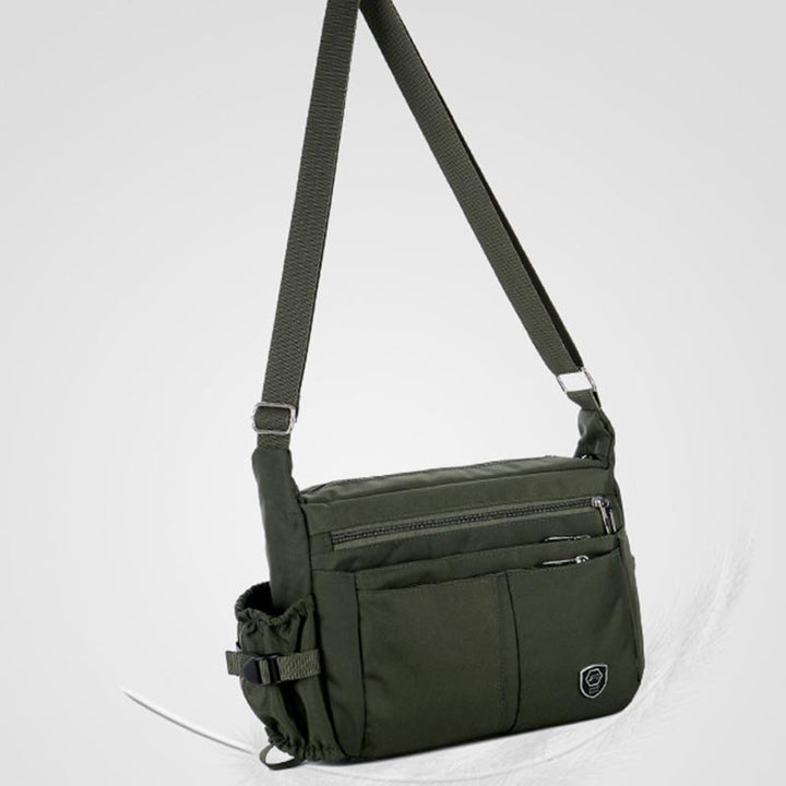 Leichte Umhängetasche aus Nylon mit mehreren Taschen für Herren