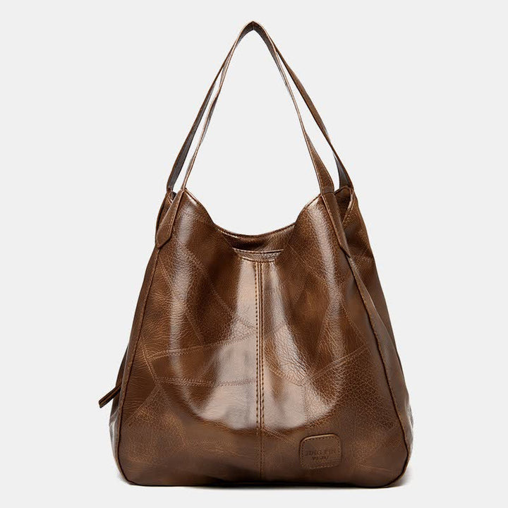 Große Kapazität Simply Fashion Umhängetasche Dreilagige Hobo Bag
