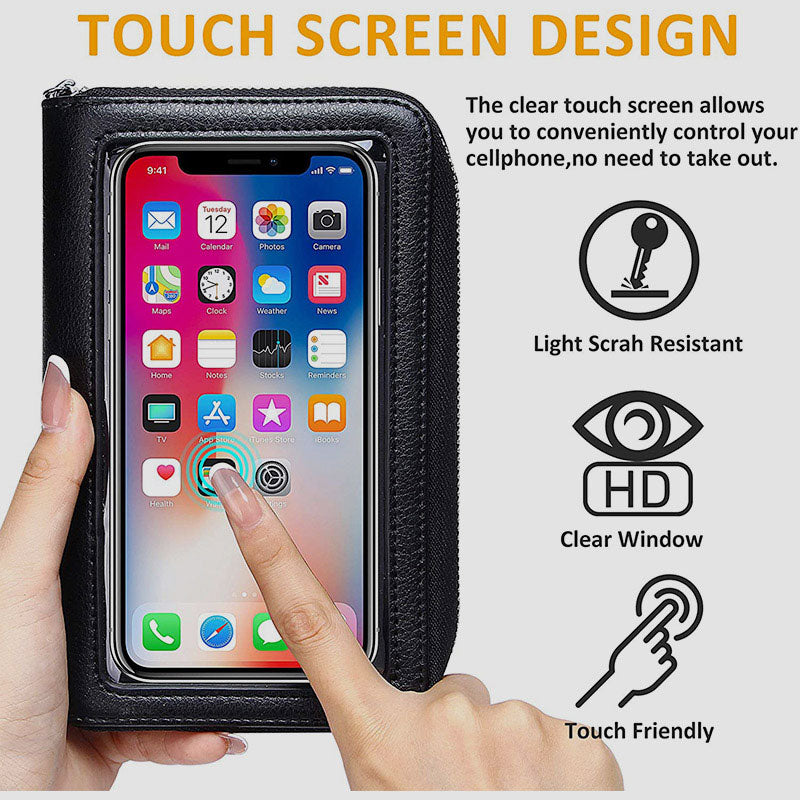Geldbörse für Touchscreen-Telefone mit großem Fassungsvermögen
