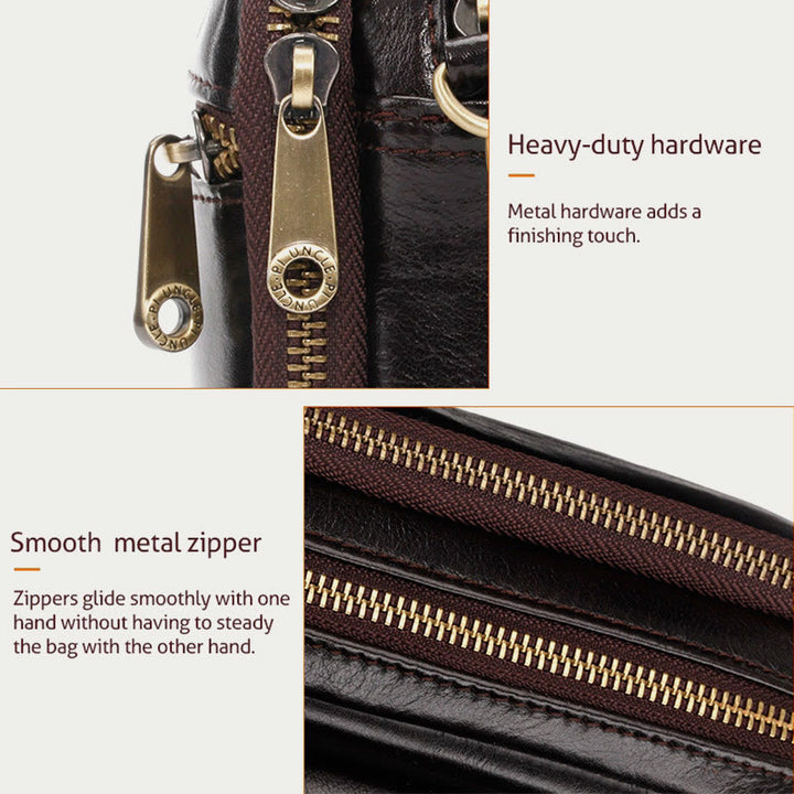 Echtes Leder Clutch Geldbörse Business Handtasche Handgelenk Tasche Fit 7,9 "Handy