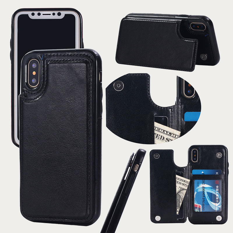 Handyhülle für iPhone 13/14 Samsung S22/S20 Magnetische Brieftaschenhülle