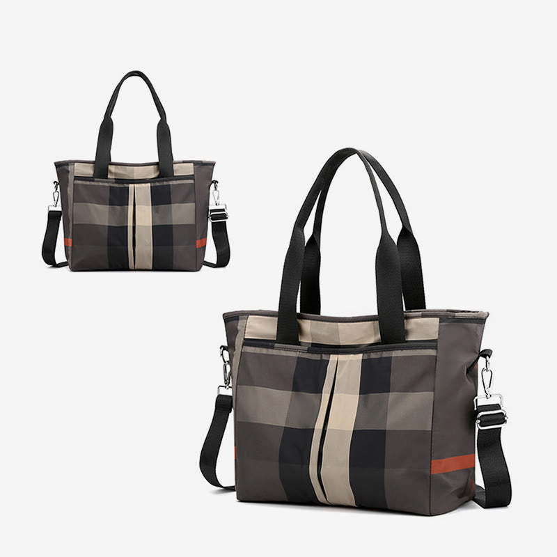 Leichte Nylon-Tragetasche, ethnische, wasserdichte Schultertasche für Damen