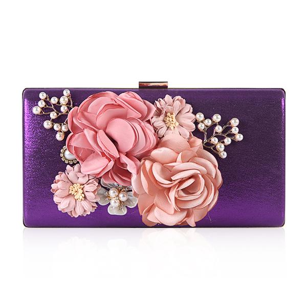 Abendtasche mit Blumenmuster