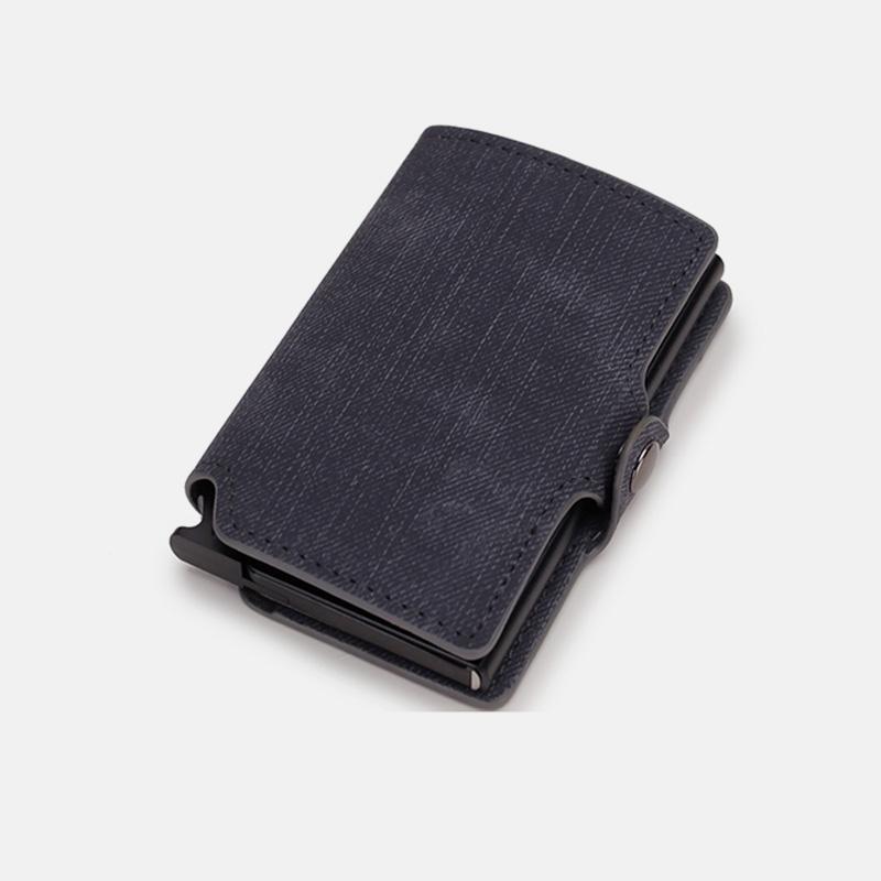 RFID-Mini-Slim-Geldbörse mit Kartenetui aus Metall