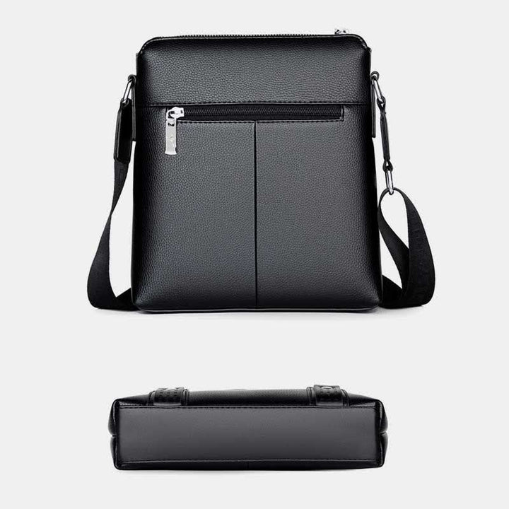 Kleine Umhängetasche aus Leder für Herren, lässige Business-Handtasche, Umhängetasche