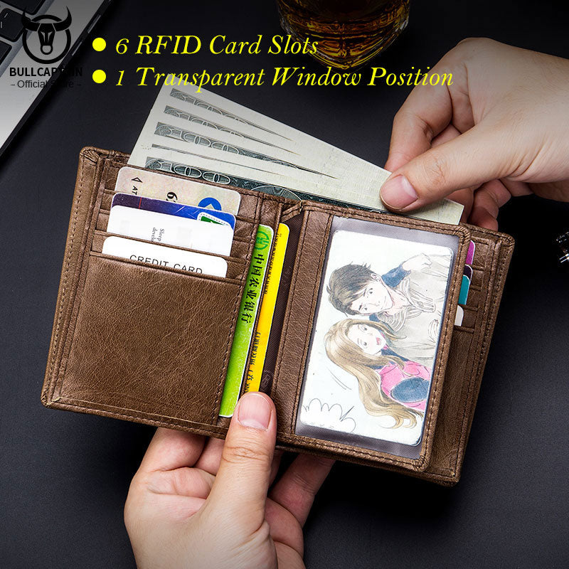RFID Multi-Slot Retro Geldbörse