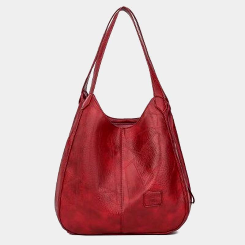 Große Kapazität Simply Fashion Umhängetasche Dreilagige Hobo Bag