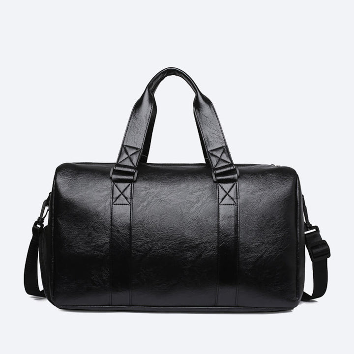 Sport-Fitnesstasche für Damen und Herren, große Reisetasche aus Leder