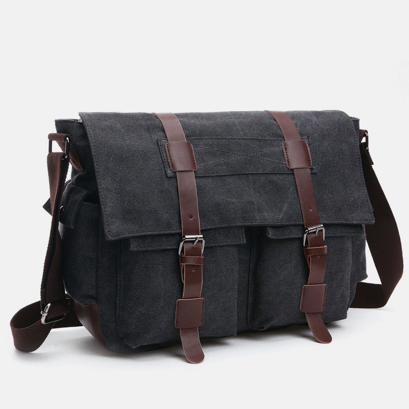 Retro Business Messenger Bag mit mehreren Taschen