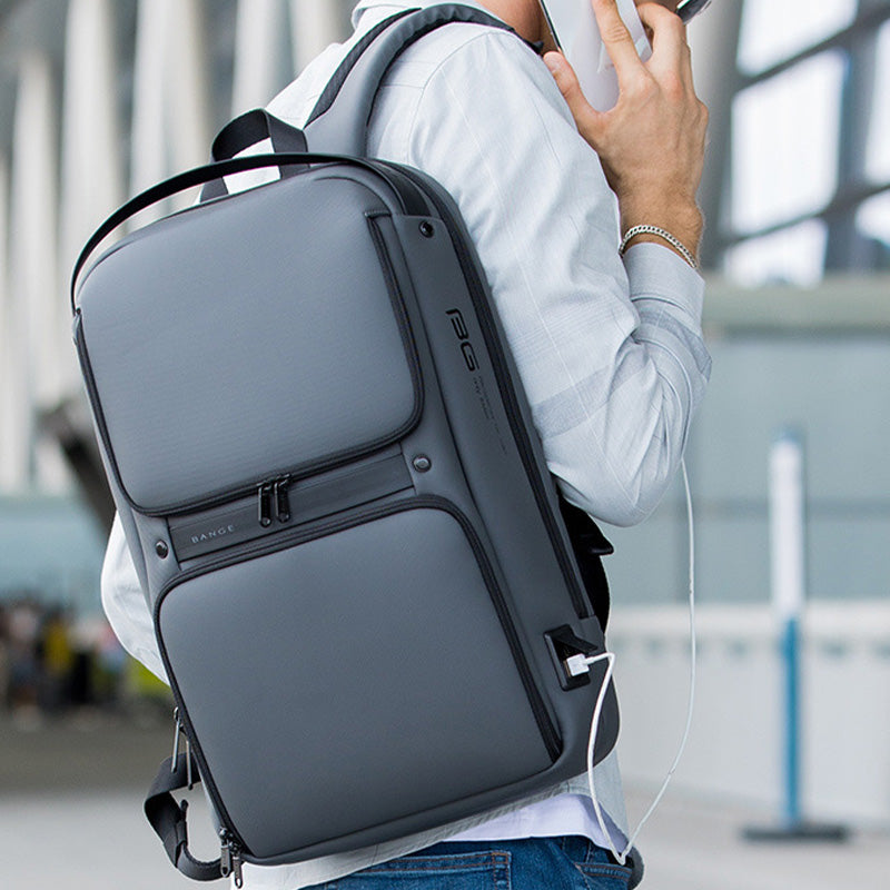 Wasserdichter Multifunktions-Business-Laptop-Rucksack für Herren mit USB-Ladeanschluss