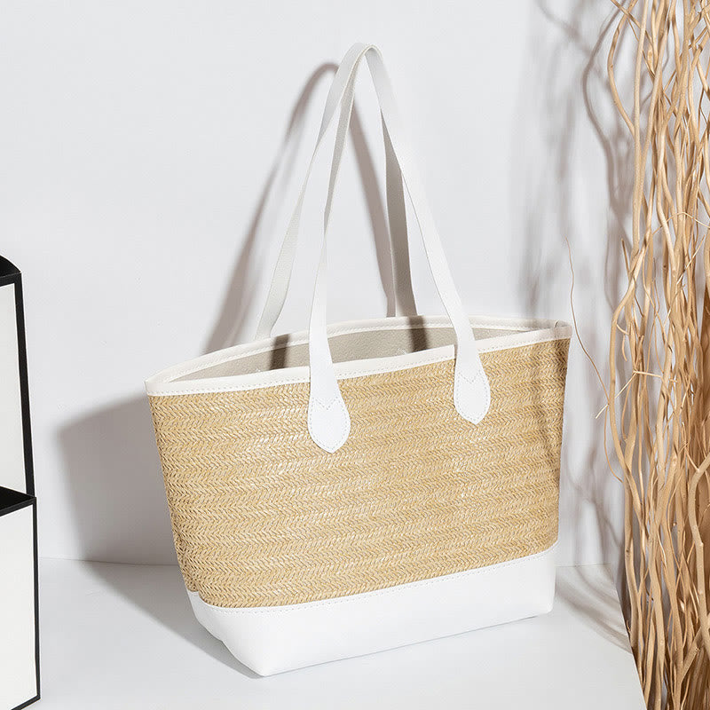Tragetasche für Damen, einfache, lässige, tragbare Tasche mit großem Fassungsvermögen