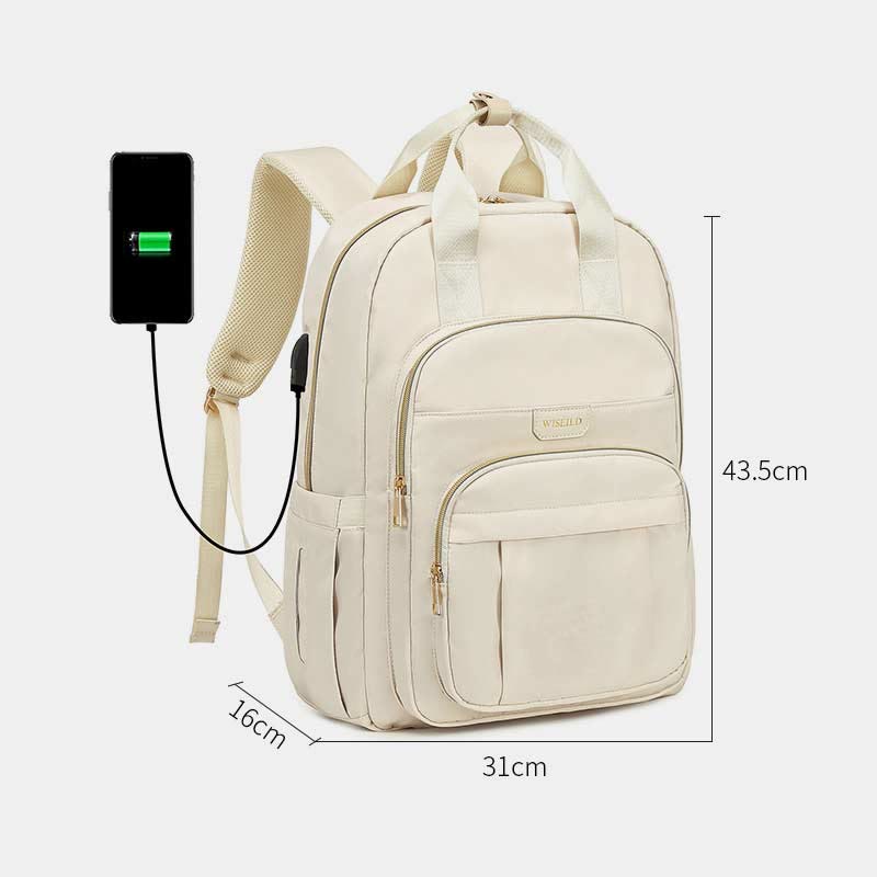 Rucksack für Damen, multifunktional, für den Alltag, Reisen und Freizeit, großes Fassungsvermögen