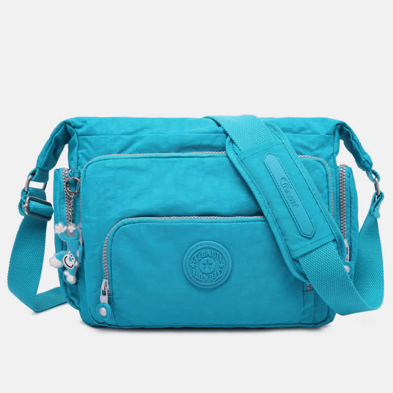 Umhängetasche für Damen, leicht, mehrere Taschen, lässige Schultertasche aus Segeltuch