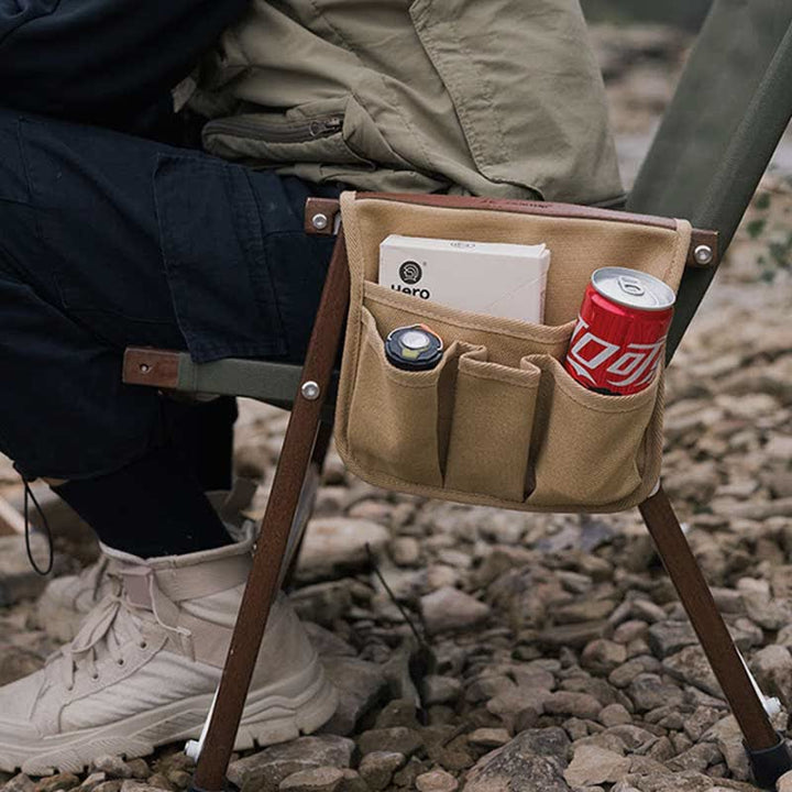 Armlehnentasche für Campingstühle zum Aufhängen, multifunktionale Aufbewahrungstasche