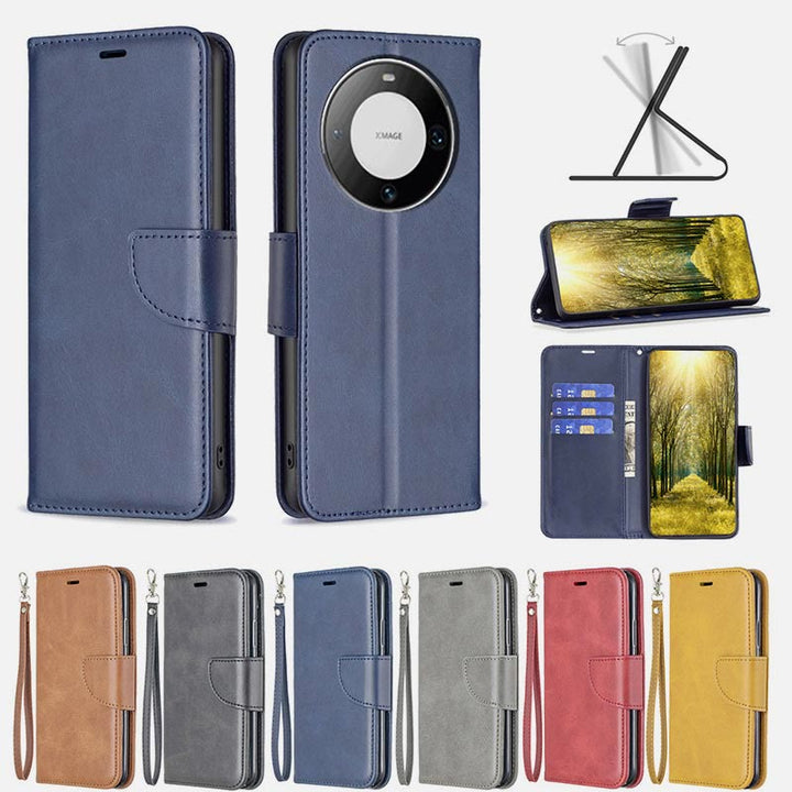 Huawei Mate60 Flip Case Business Magnet Leder Handyhülle