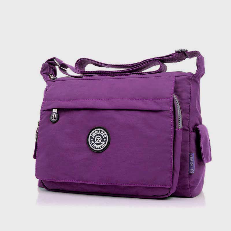 Umhängetasche Kleine Geldbörse für Damen Nylon Schultertasche mit Multi-Tasche