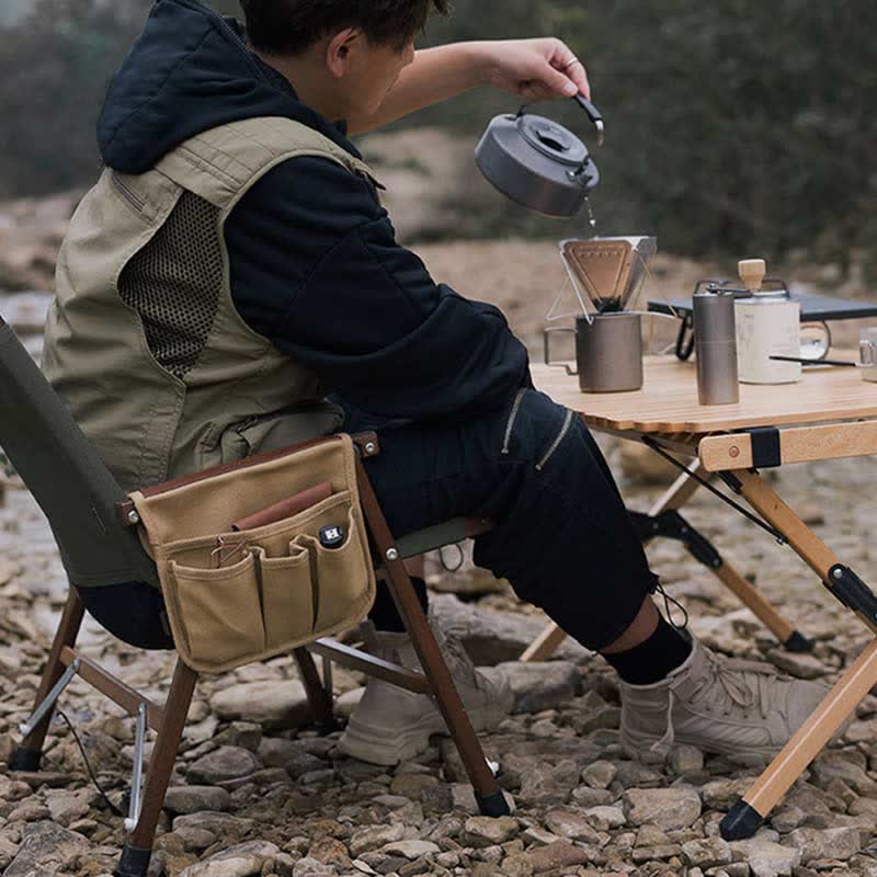 Armlehnentasche für Campingstühle zum Aufhängen, multifunktionale Aufbewahrungstasche