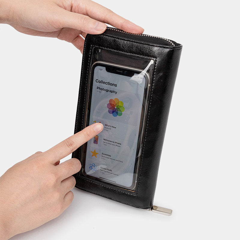 Geldbörse für Touchscreen-Telefone mit großem Fassungsvermögen
