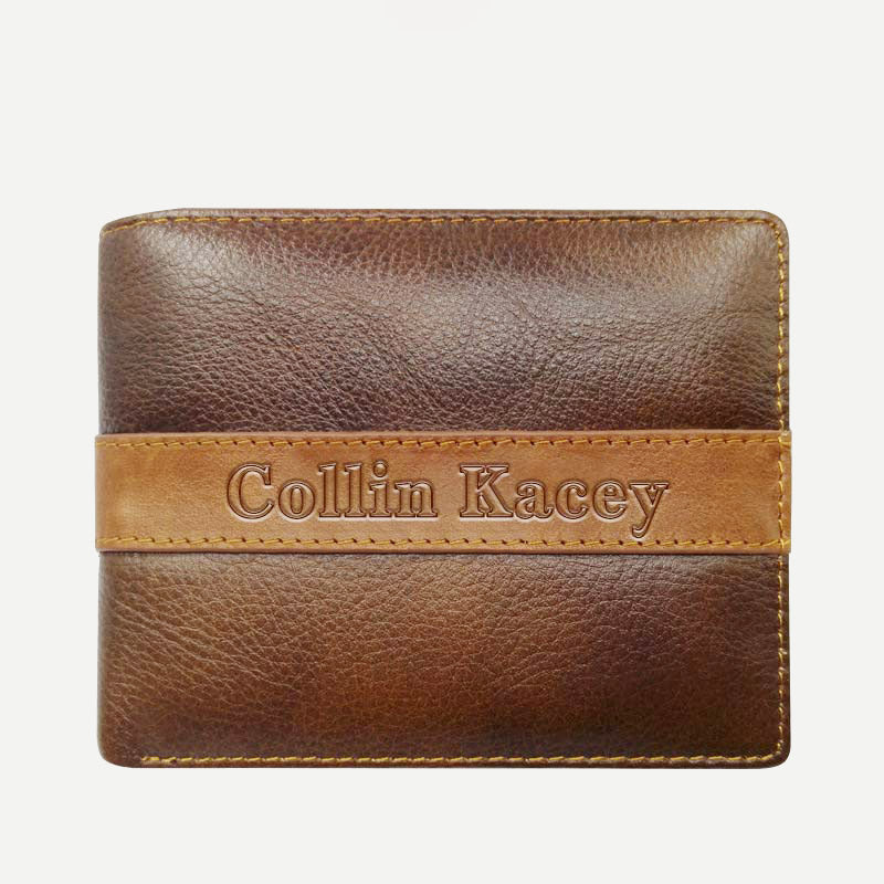 Herren Retro Bifold Kurze Geräumige Leder Geldbörse Multi Style Optionals
