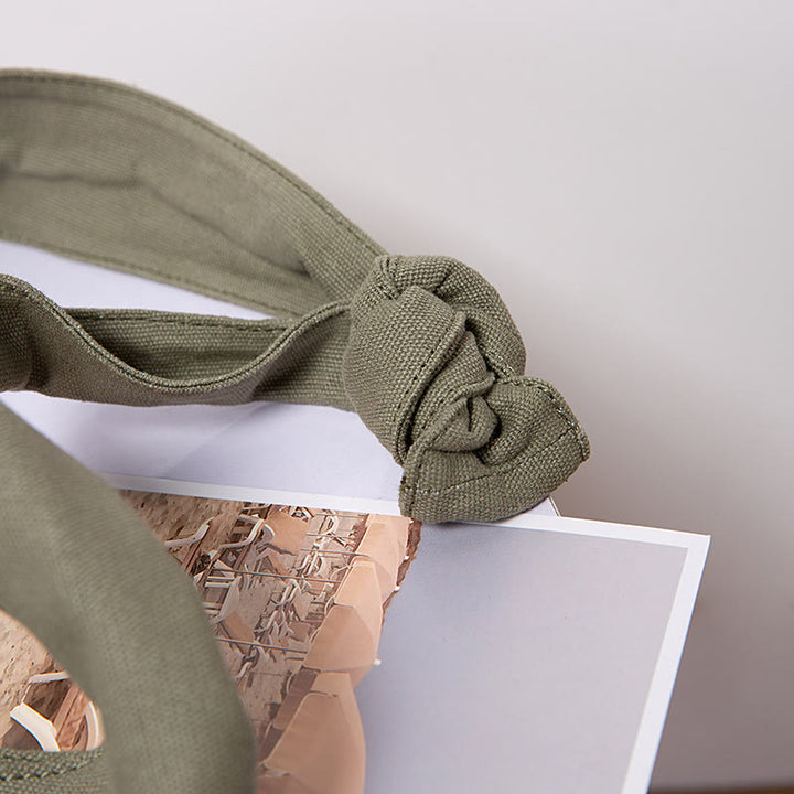 Große Jacquard Canvas Tote Stilvolle Student Umhängetasche für Frauen