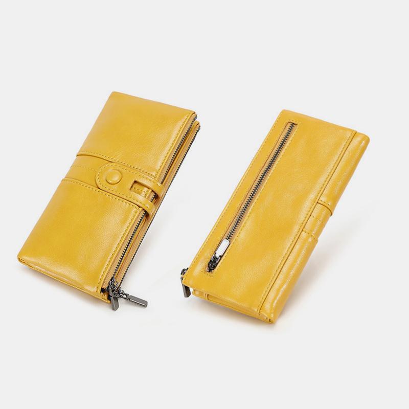 Lange Geldbörse im Vintage-Stil mit RFID-Schutz