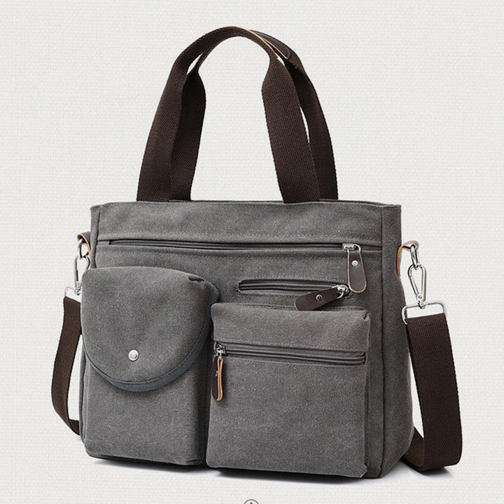Lässige Umhängetasche mit großem Fassungsvermögen und mehreren Taschen