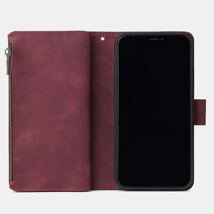 Stoßfeste Sansung Galaxy Z Fold 4 Fold 3 Hülle mit mehreren Kartenfächern