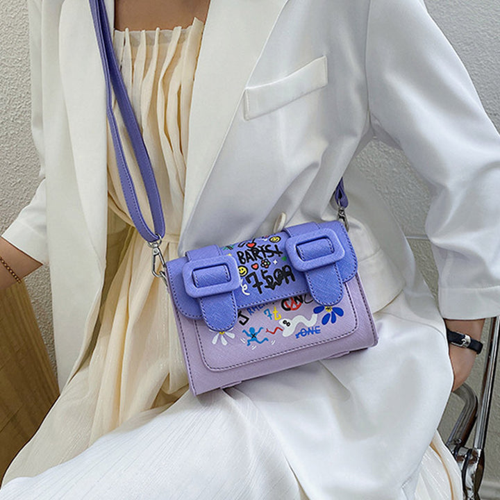 Graffiti Kleine Telefon Geldbörse Mode Umhängetasche Schultertasche Handtasche