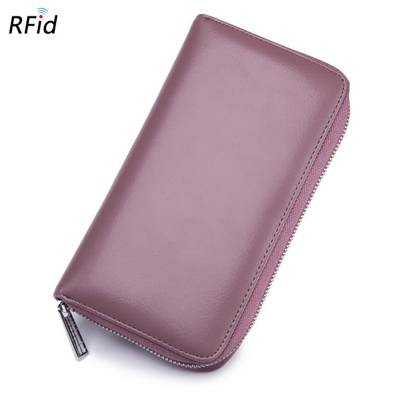 RFID-Kartenetui aus echtem Leder