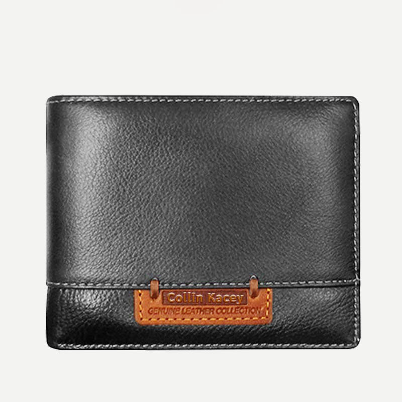 Herren Retro Bifold Kurze Geräumige Leder Geldbörse Multi Style Optionals