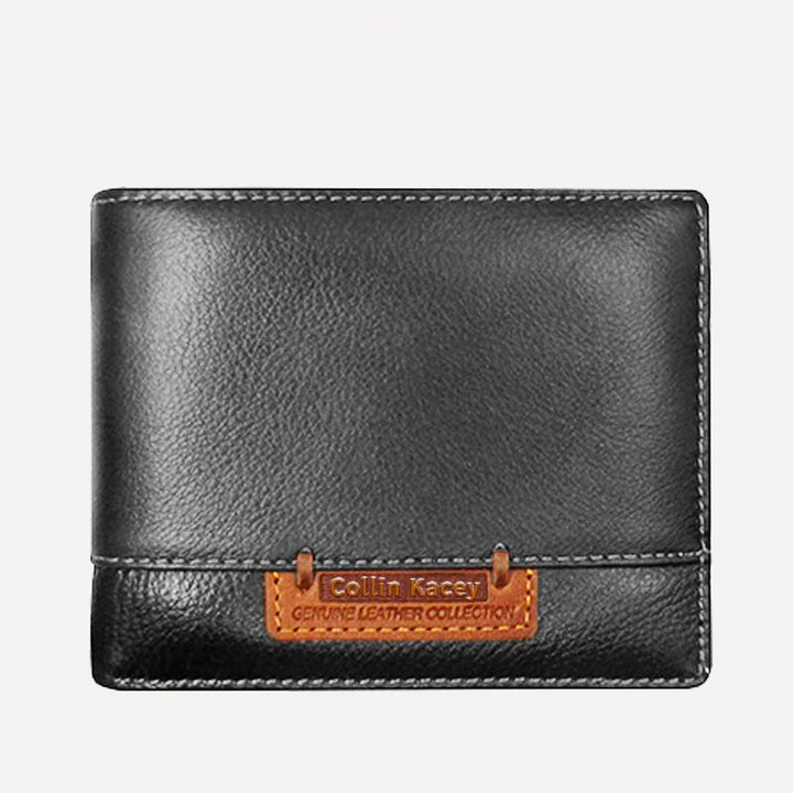 Herren Retro Bifold Kurze Geräumige Leder Geldbörse Multi Style Optionals