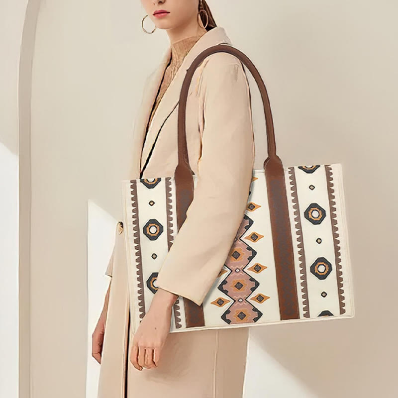 Retro Bohemian Tote für Damen, elegante Umhängetasche, Handtasche