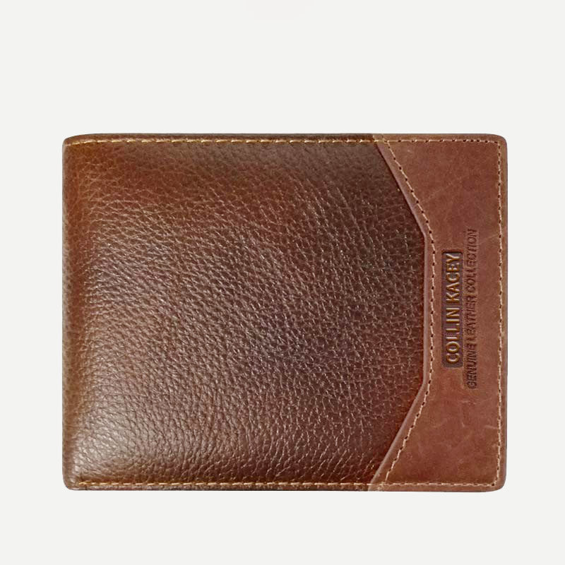 Herren Retro Bifold Kurze Geräumige Leder Geldbörse Multi Style Optionals