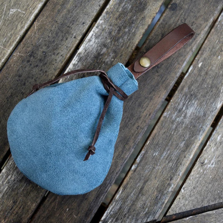 Kleine Runde Tasche Damen Herren Retro Mittelalter Gürteltasche