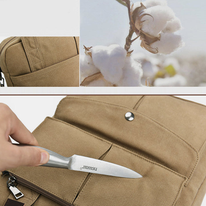 Multi-Carry Große Kapazität Canvas Messenger Bag Handtasche