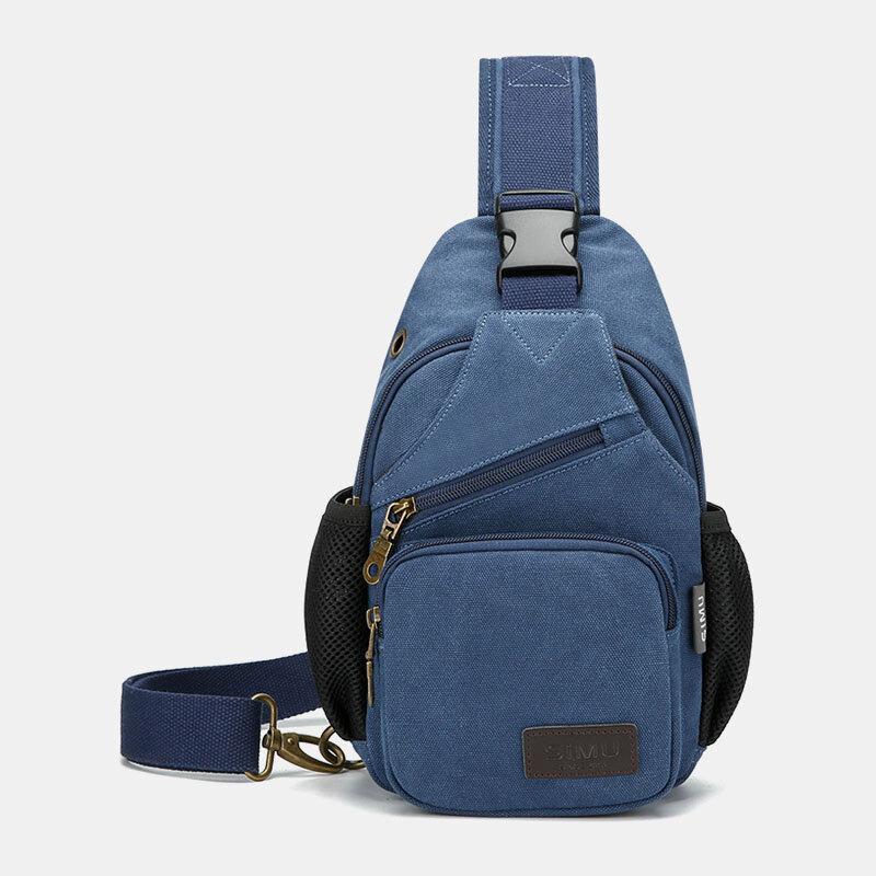 Canvas Outdoor Casual Große Kapazität Umhängetasche Brusttasche