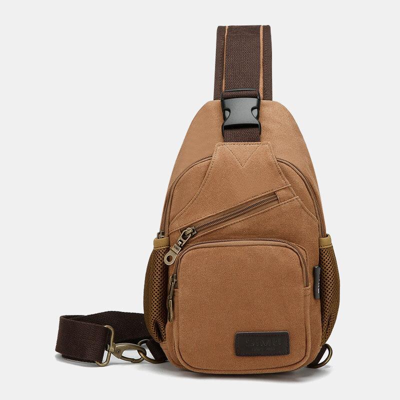 Canvas Outdoor Casual Große Kapazität Umhängetasche Brusttasche