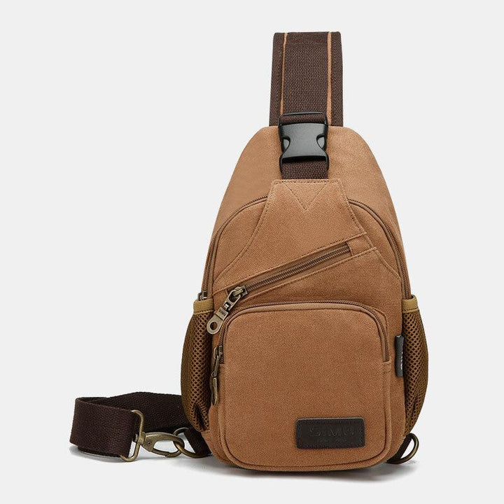 Canvas Outdoor Casual Große Kapazität Umhängetasche Brusttasche