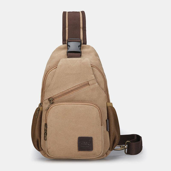 Canvas Outdoor Casual Große Kapazität Umhängetasche Brusttasche