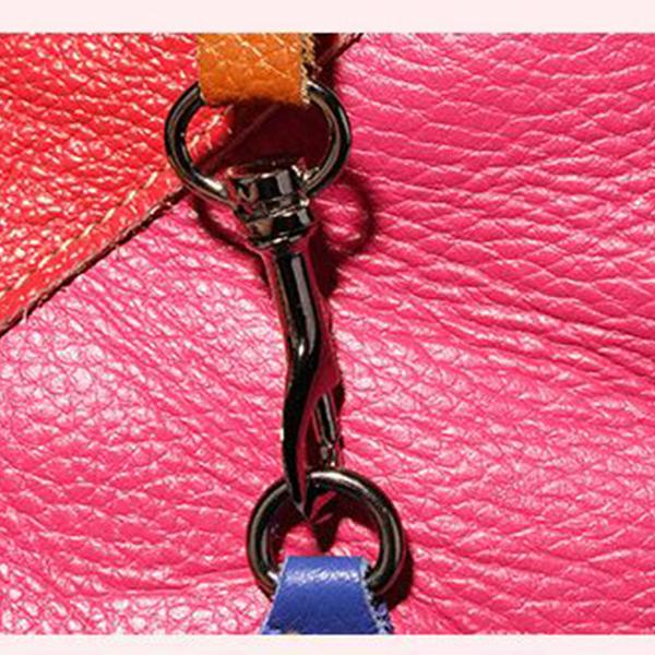 Rucksack aus echtem Leder mit Splice-Nieten