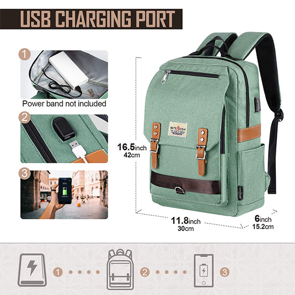Schulrucksack mit großer Kapazität und USB-Aufladung
