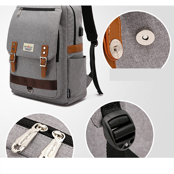 Schulrucksack mit großer Kapazität und USB-Aufladung
