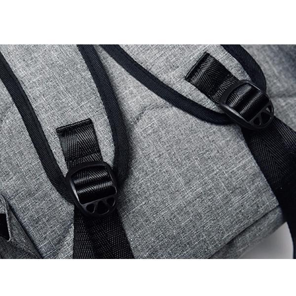 Unisex-Rucksack mit multifunktionalem Kordelzug und USB-Aufladung